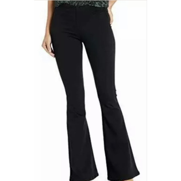 Anthropologie Ella Moss Pull on Stretch Flare Black Denim Jeans Size 10/30 NWT - Picture 2 of 8